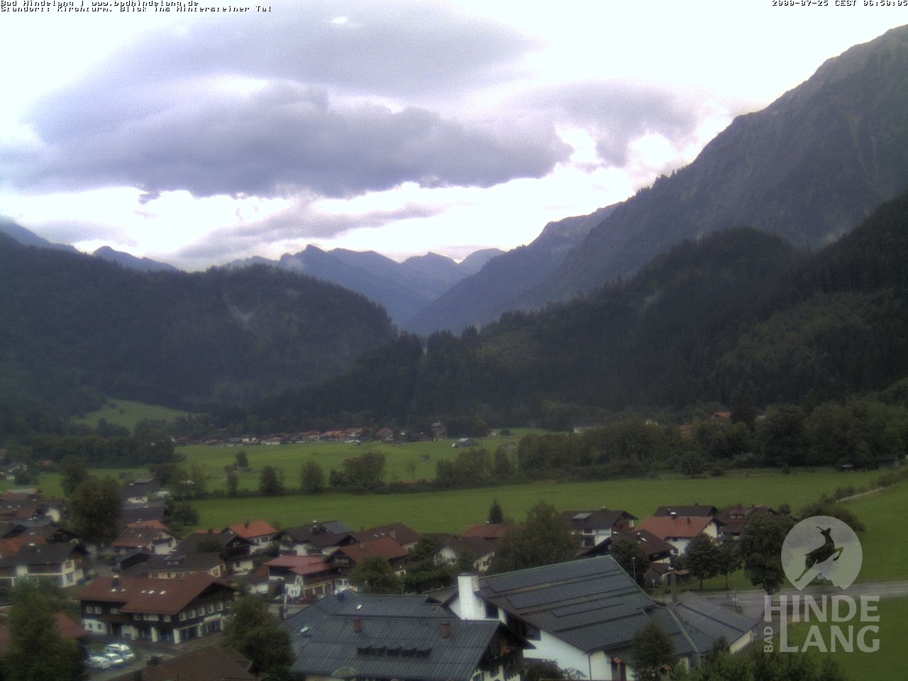 Archiv Foto Webcam Kirchturmblick Richtung Hintersteiner Tal