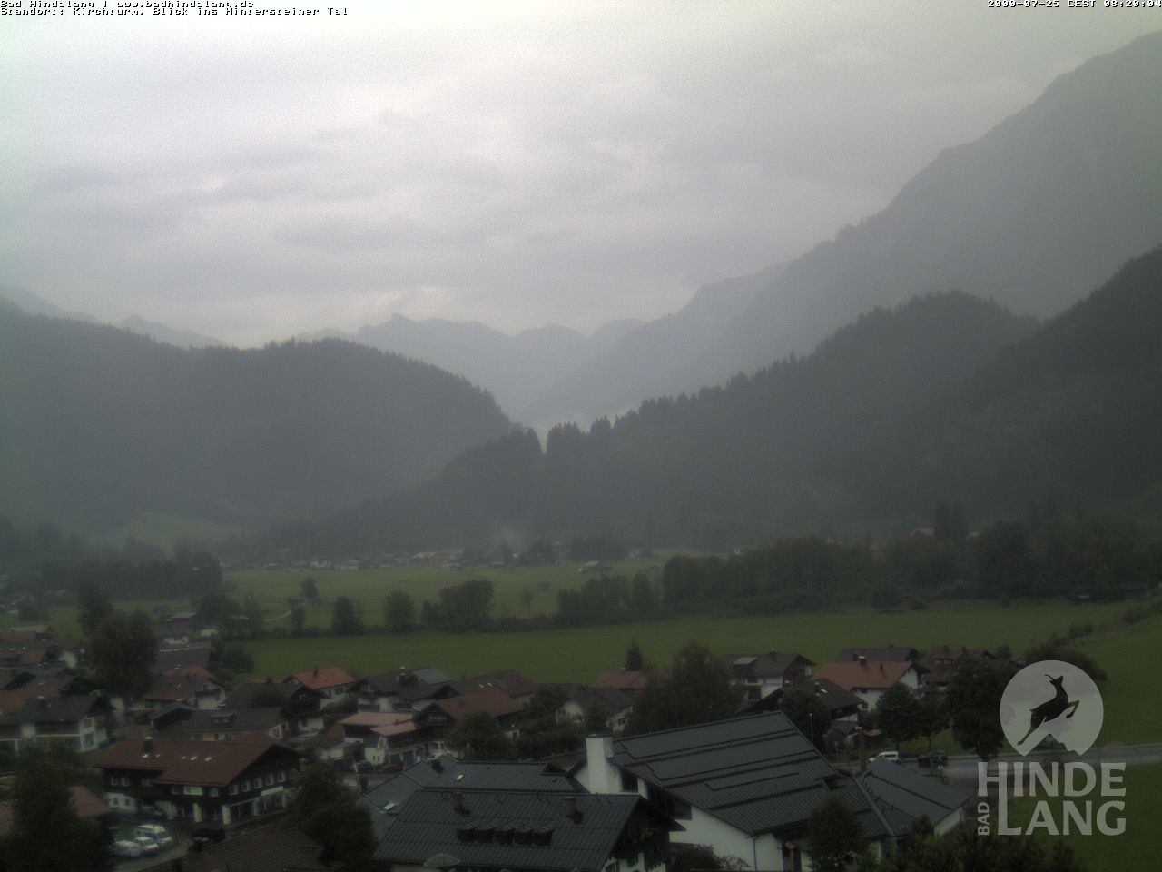 Archiv Foto Webcam Kirchturmblick Richtung Hintersteiner Tal