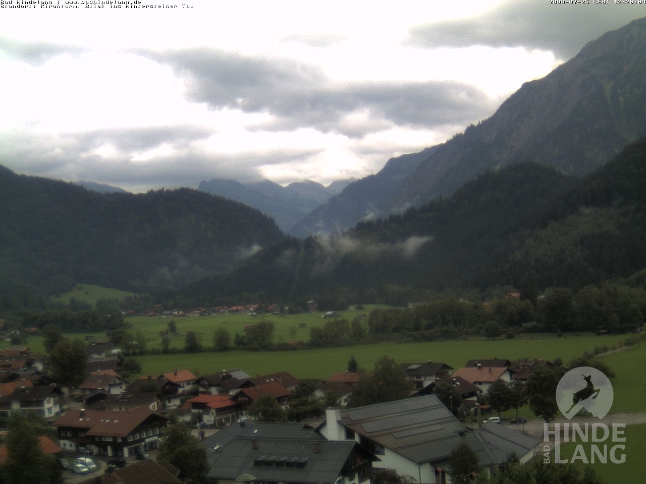 Archiv Foto Webcam Kirchturmblick Richtung Hintersteiner Tal