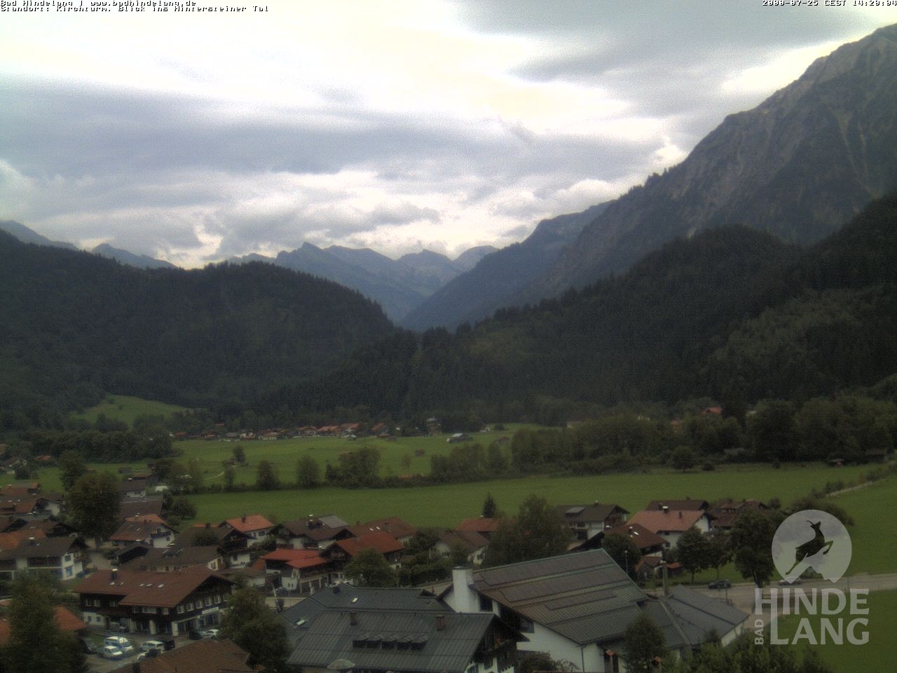 Archiv Foto Webcam Kirchturmblick Richtung Hintersteiner Tal