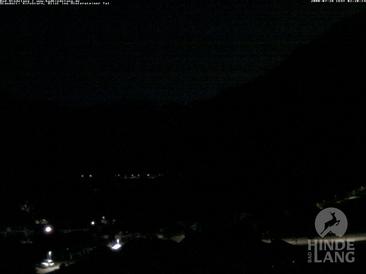 Archiv Foto Webcam Kirchturmblick Richtung Hintersteiner Tal