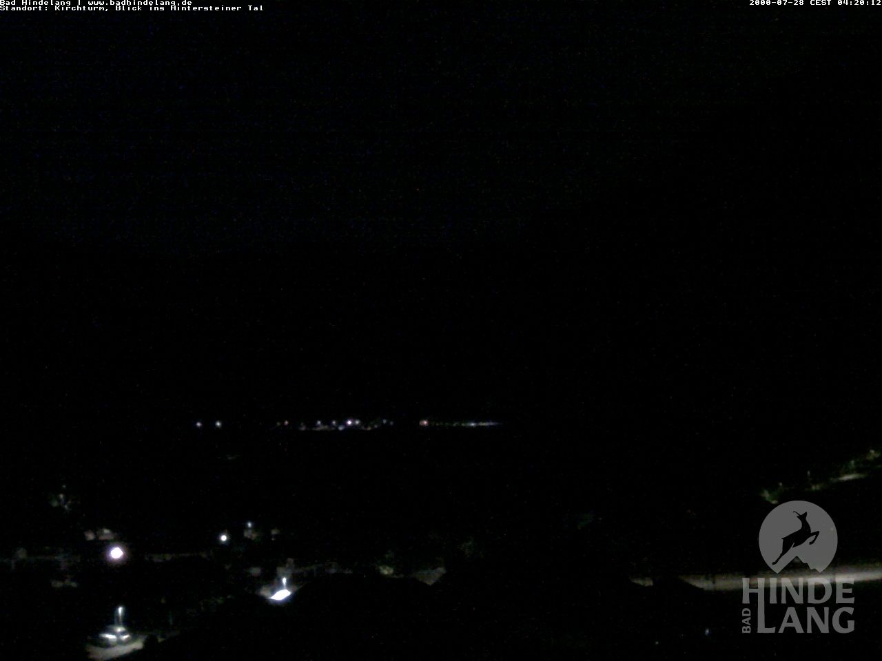 Archiv Foto Webcam Kirchturmblick Richtung Hintersteiner Tal