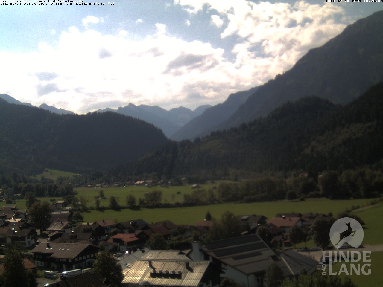 Archiv Foto Webcam Kirchturmblick Richtung Hintersteiner Tal