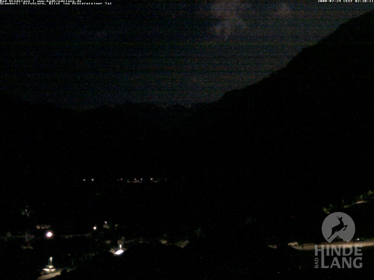 Archiv Foto Webcam Kirchturmblick Richtung Hintersteiner Tal