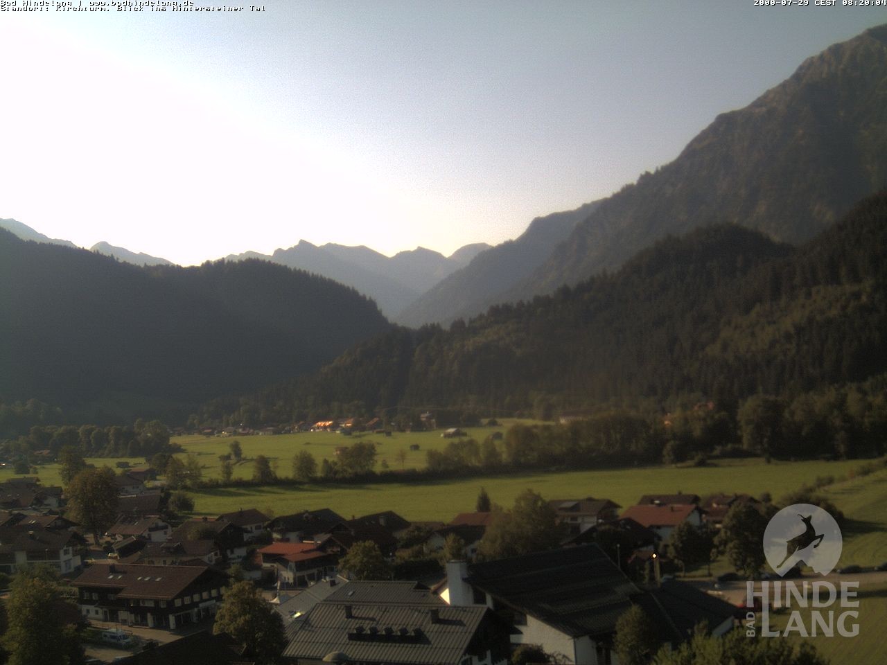 Archiv Foto Webcam Kirchturmblick Richtung Hintersteiner Tal