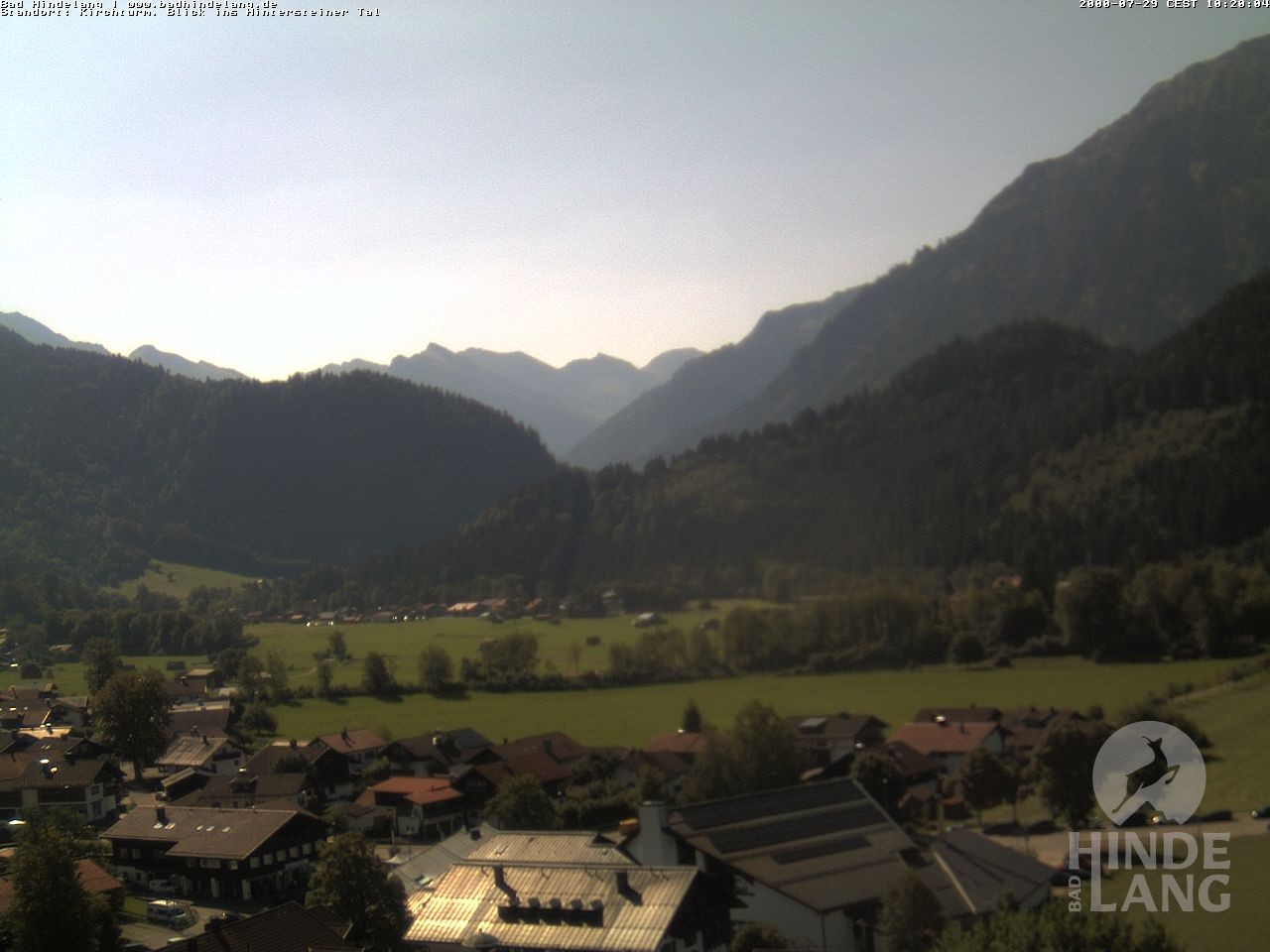 Archiv Foto Webcam Kirchturmblick Richtung Hintersteiner Tal