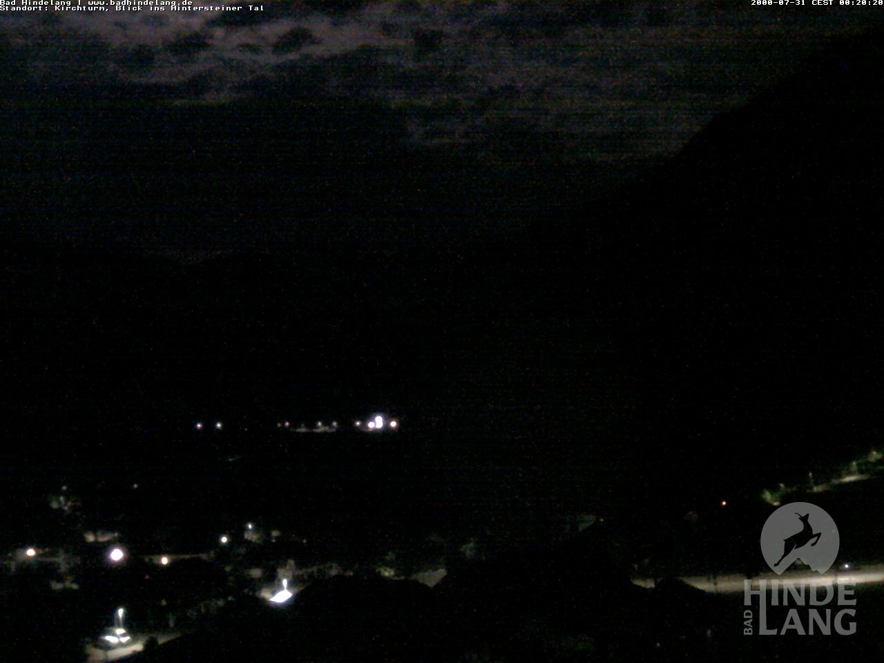 Archiv Foto Webcam Kirchturmblick Richtung Hintersteiner Tal