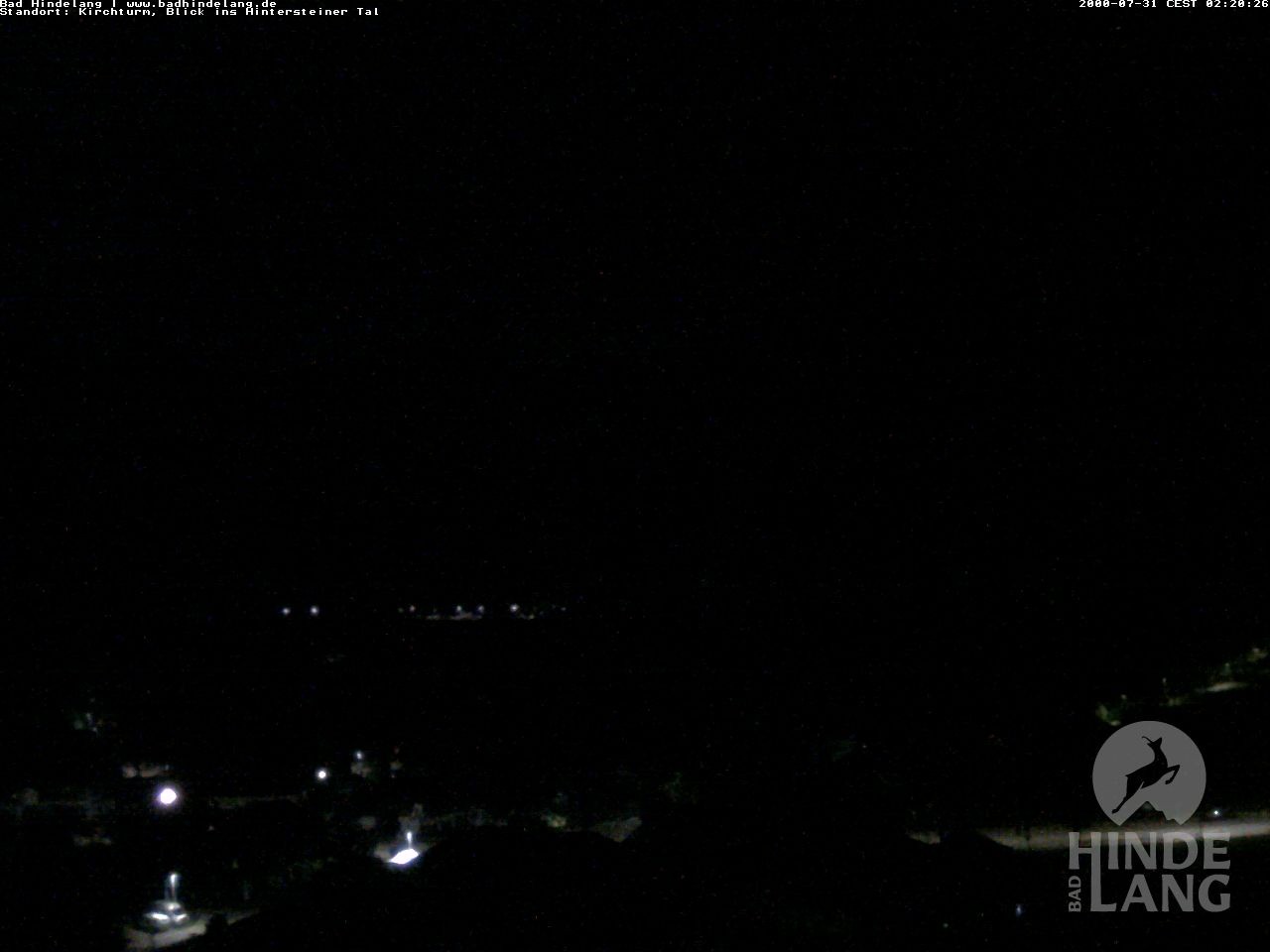 Archiv Foto Webcam Kirchturmblick Richtung Hintersteiner Tal