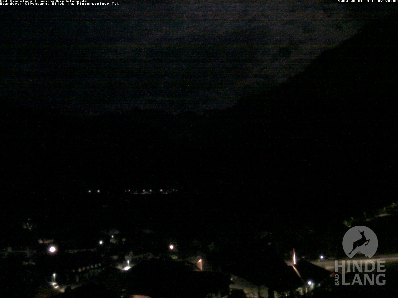 Archiv Foto Webcam Kirchturmblick Richtung Hintersteiner Tal