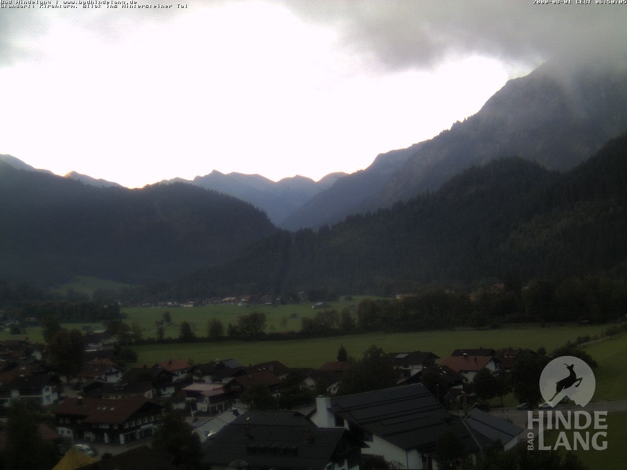 Archiv Foto Webcam Kirchturmblick Richtung Hintersteiner Tal