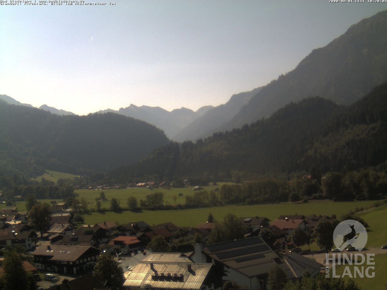 Archiv Foto Webcam Kirchturmblick Richtung Hintersteiner Tal