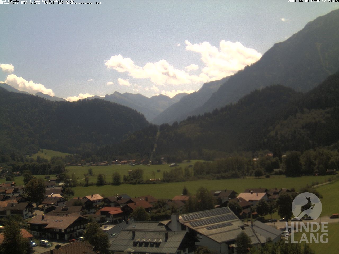 Archiv Foto Webcam Kirchturmblick Richtung Hintersteiner Tal