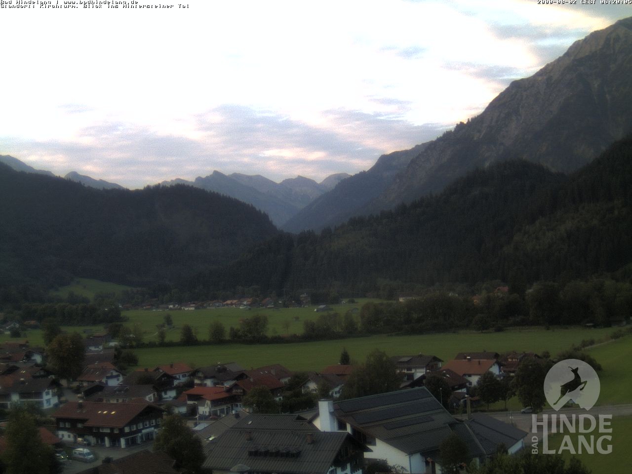 Archiv Foto Webcam Kirchturmblick Richtung Hintersteiner Tal