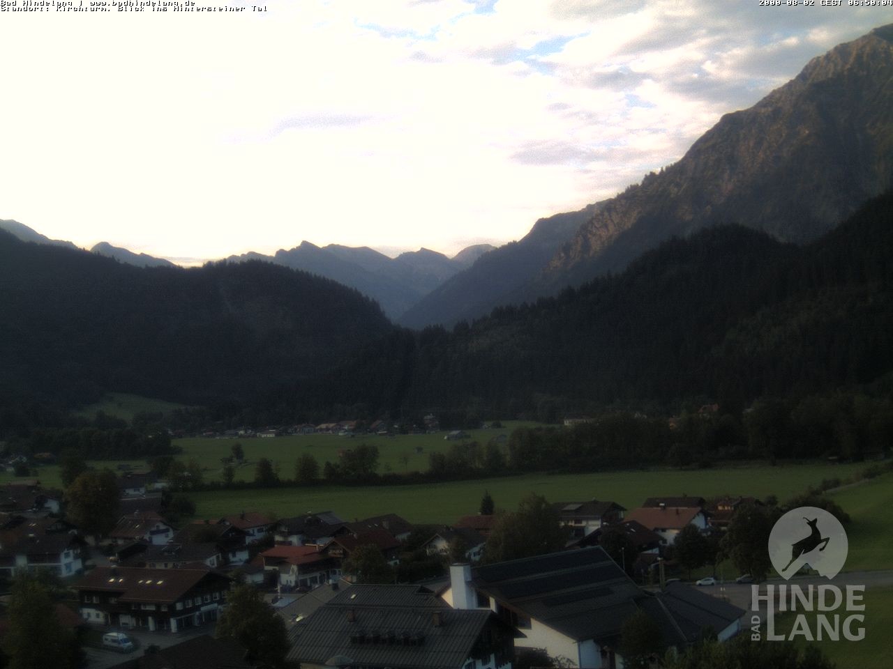 Archiv Foto Webcam Kirchturmblick Richtung Hintersteiner Tal