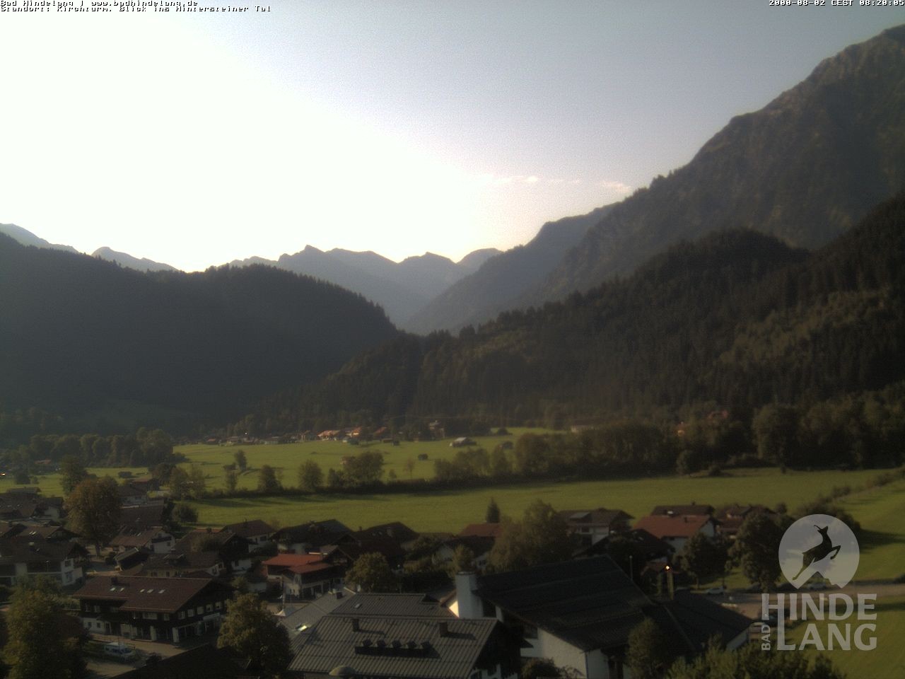 Archiv Foto Webcam Kirchturmblick Richtung Hintersteiner Tal