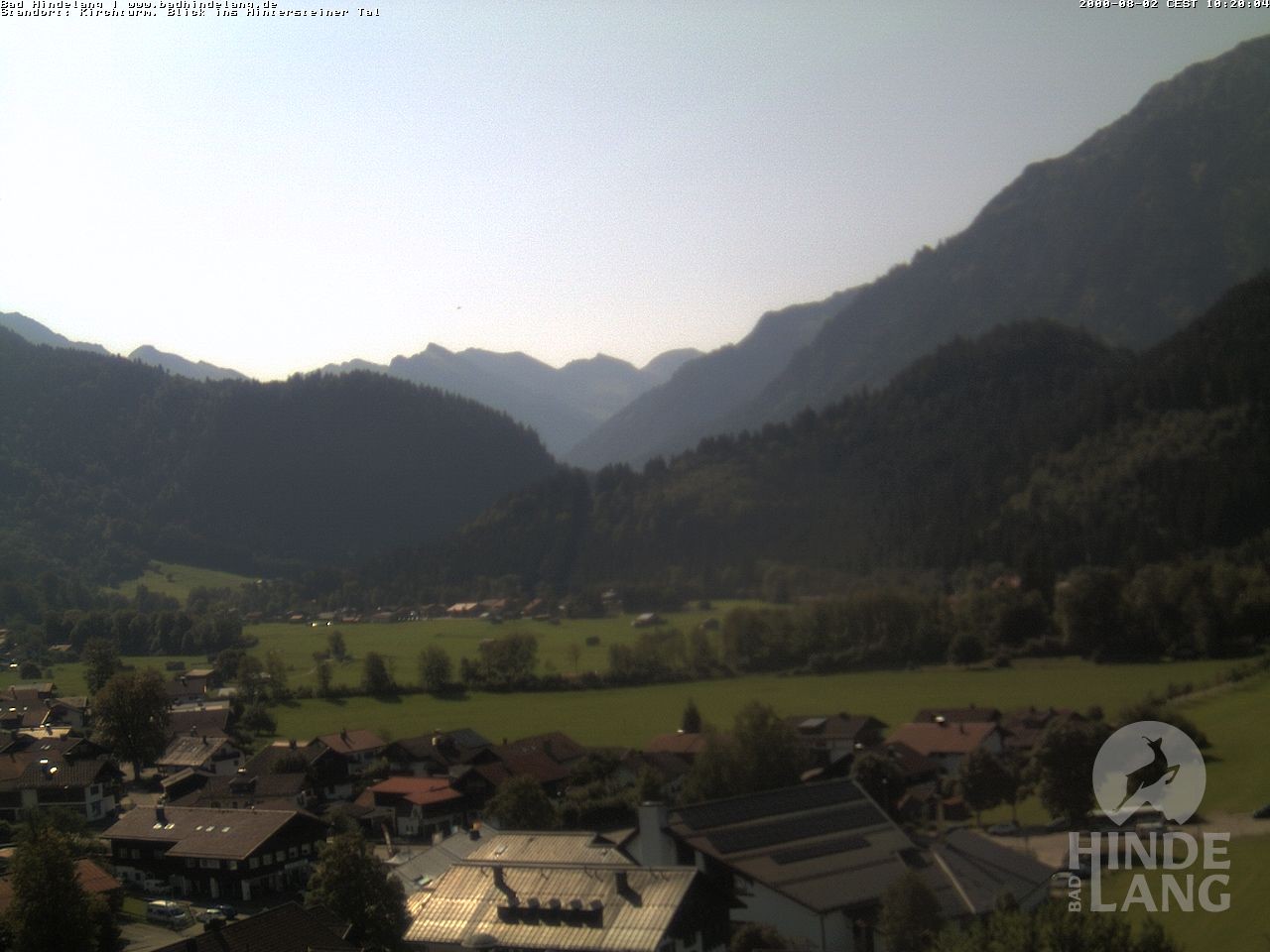 Archiv Foto Webcam Kirchturmblick Richtung Hintersteiner Tal