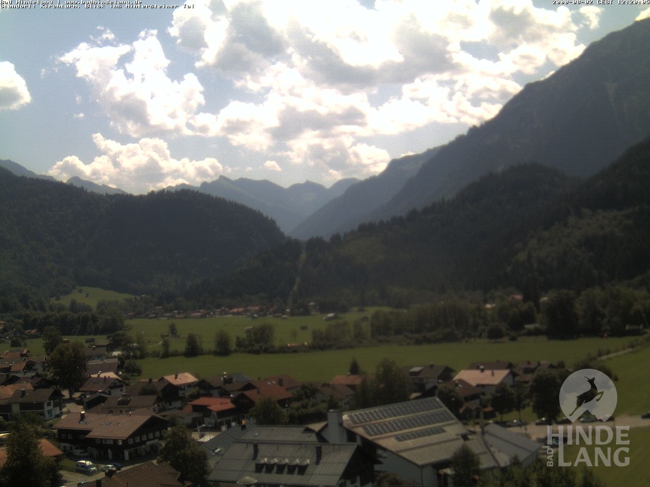 Archiv Foto Webcam Kirchturmblick Richtung Hintersteiner Tal