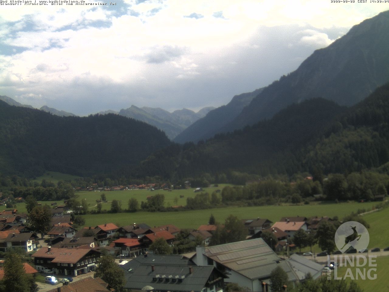 Archiv Foto Webcam Kirchturmblick Richtung Hintersteiner Tal