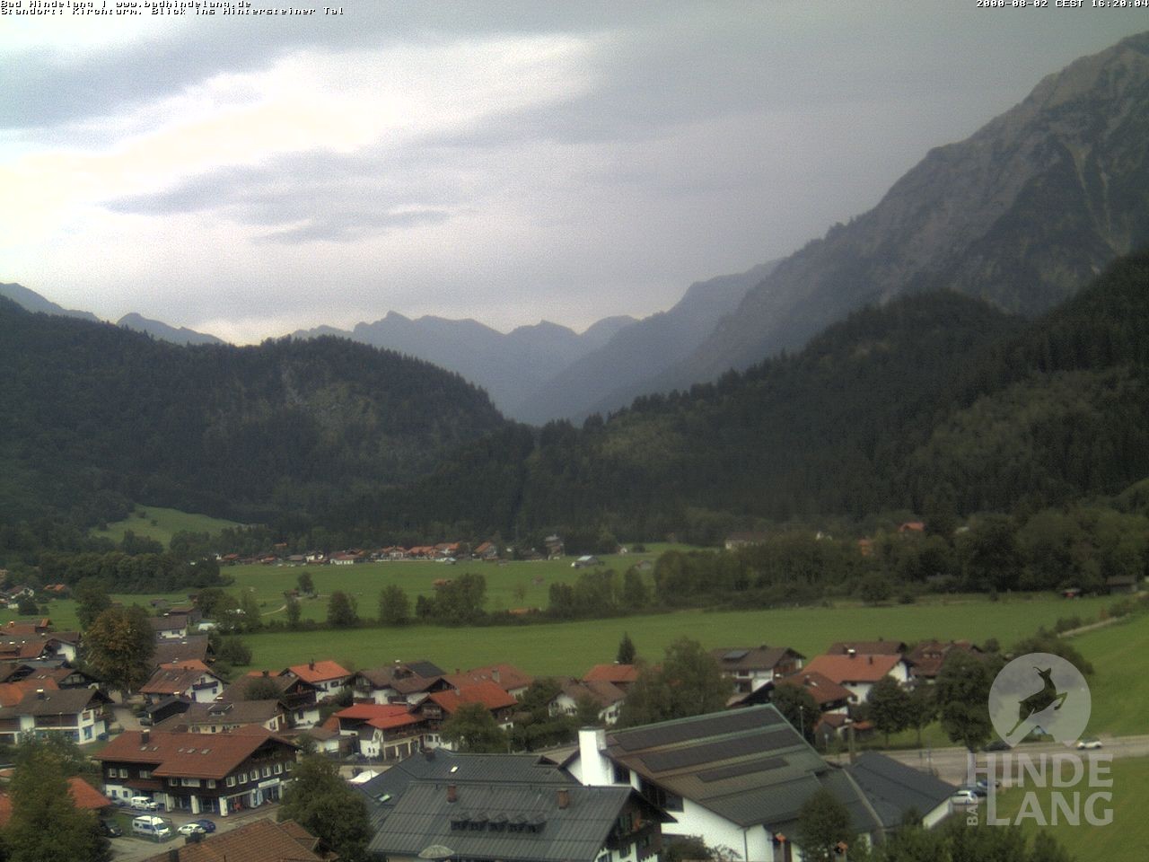 Archiv Foto Webcam Kirchturmblick Richtung Hintersteiner Tal