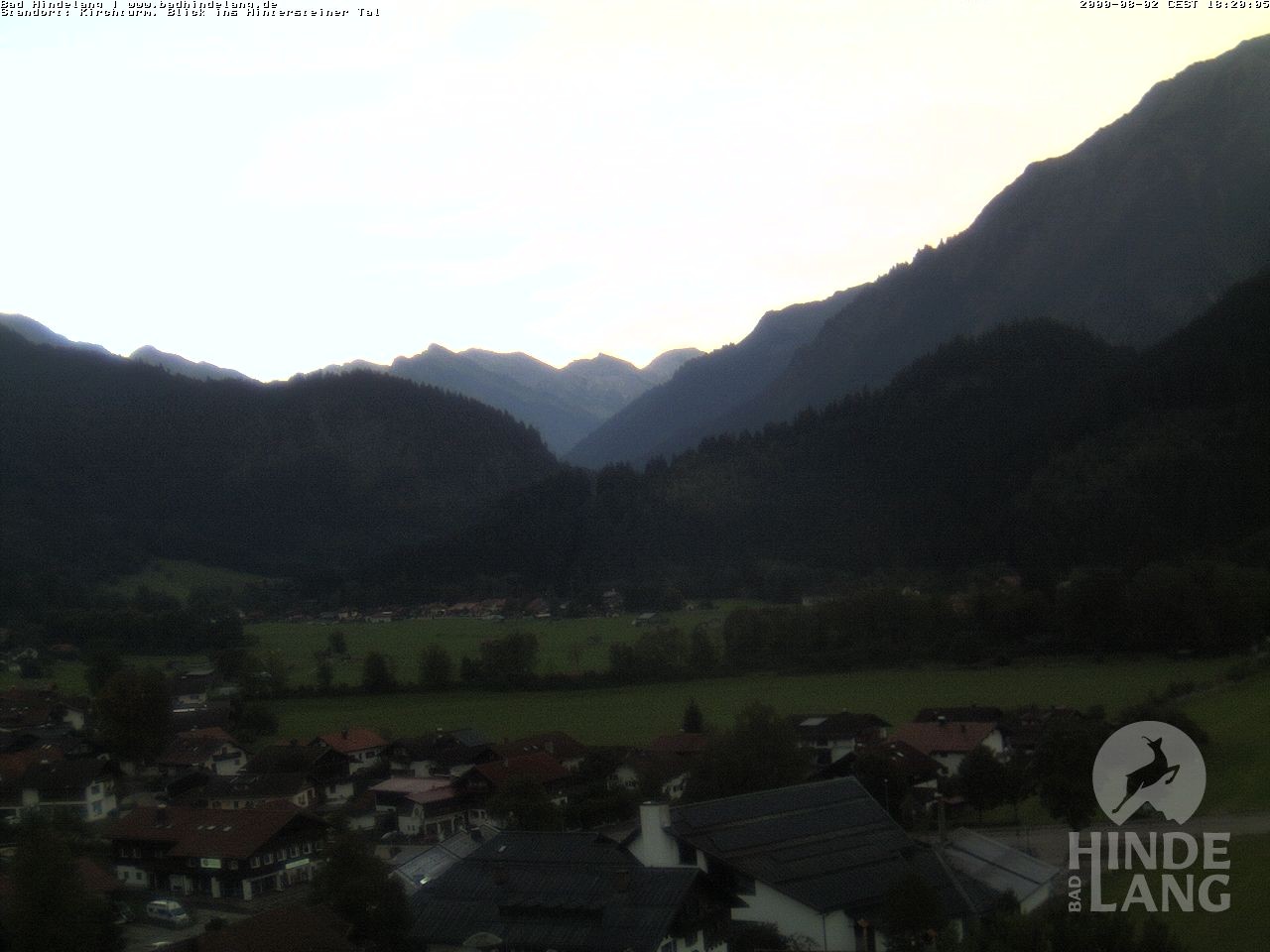 Archiv Foto Webcam Kirchturmblick Richtung Hintersteiner Tal