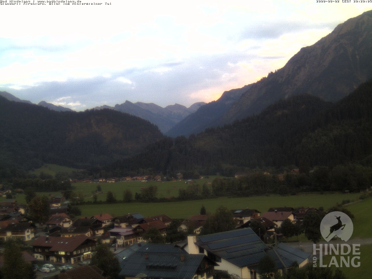 Archiv Foto Webcam Kirchturmblick Richtung Hintersteiner Tal