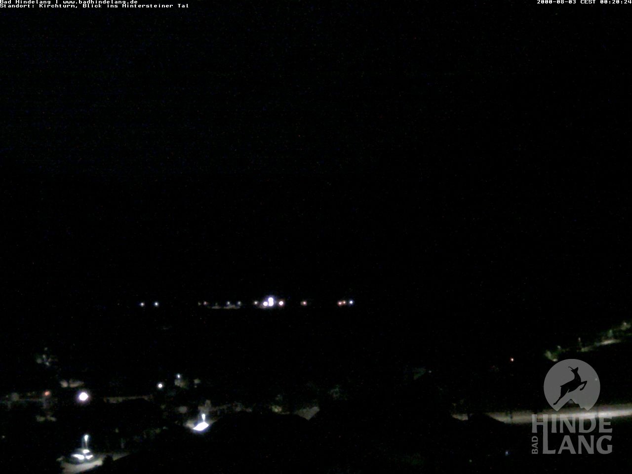 Archiv Foto Webcam Kirchturmblick Richtung Hintersteiner Tal