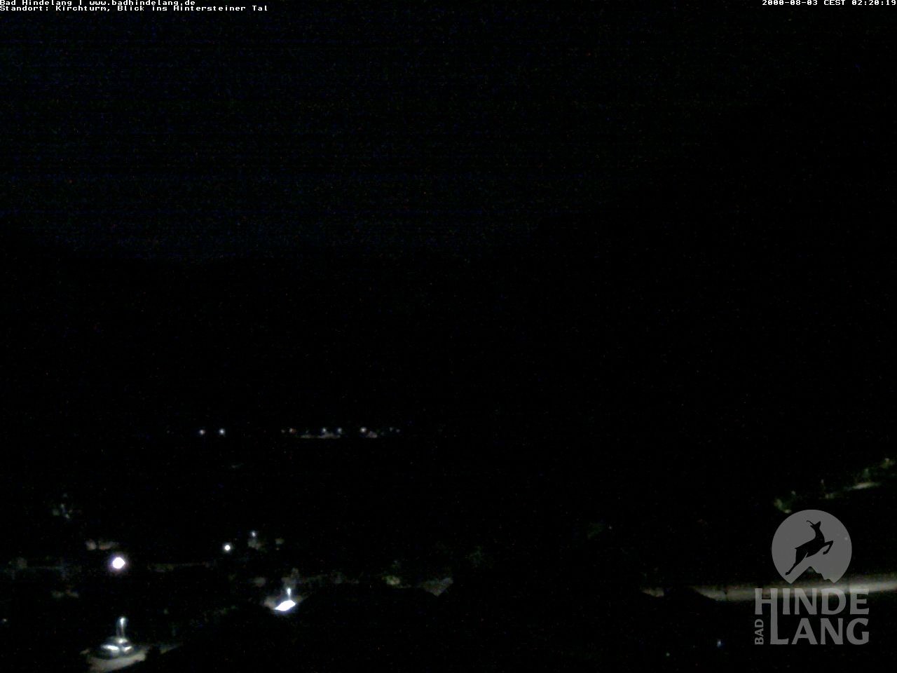 Archiv Foto Webcam Kirchturmblick Richtung Hintersteiner Tal