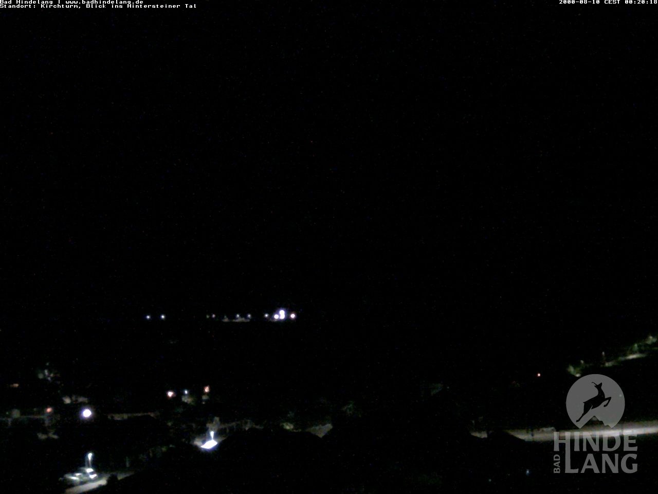 Archiv Foto Webcam Kirchturmblick Richtung Hintersteiner Tal
