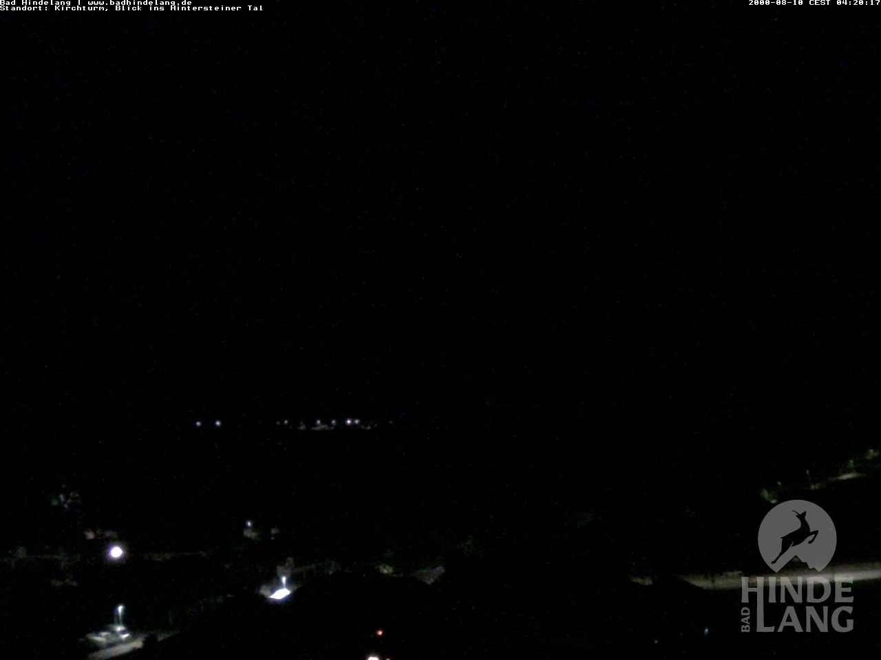 Archiv Foto Webcam Kirchturmblick Richtung Hintersteiner Tal