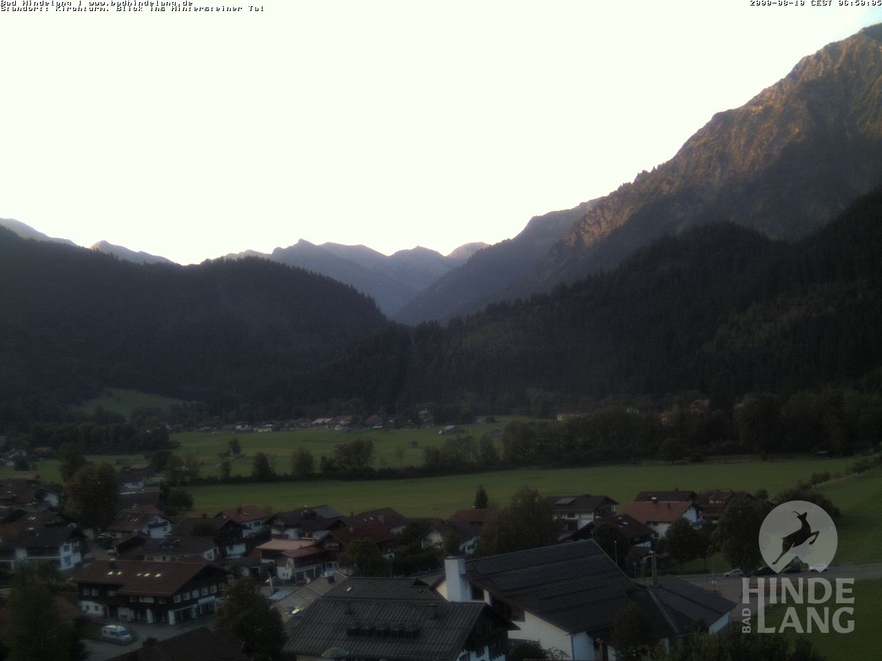 Archiv Foto Webcam Kirchturmblick Richtung Hintersteiner Tal