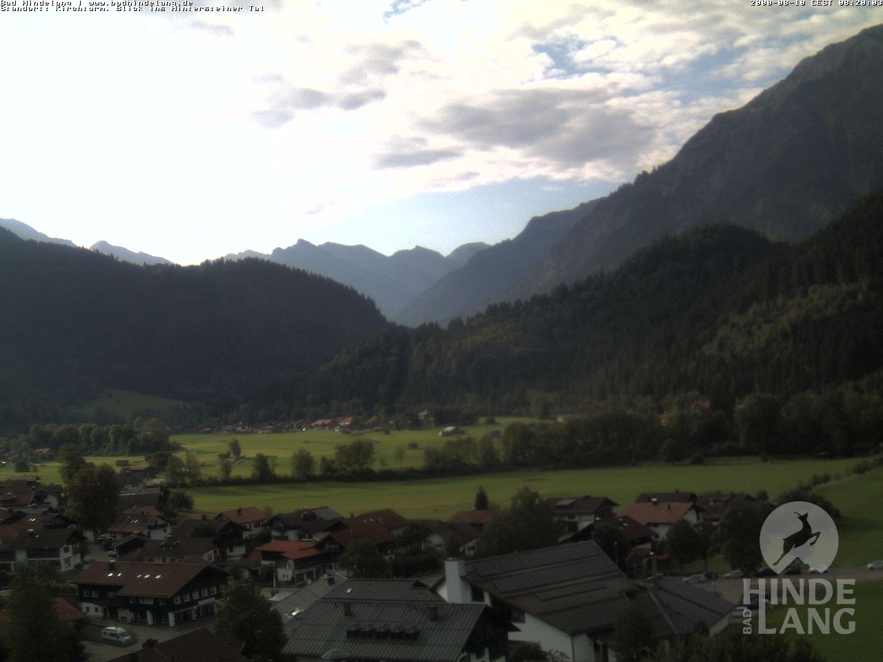 Archiv Foto Webcam Kirchturmblick Richtung Hintersteiner Tal