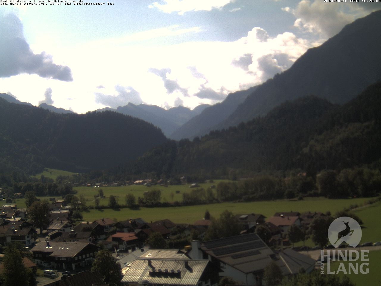 Archiv Foto Webcam Kirchturmblick Richtung Hintersteiner Tal
