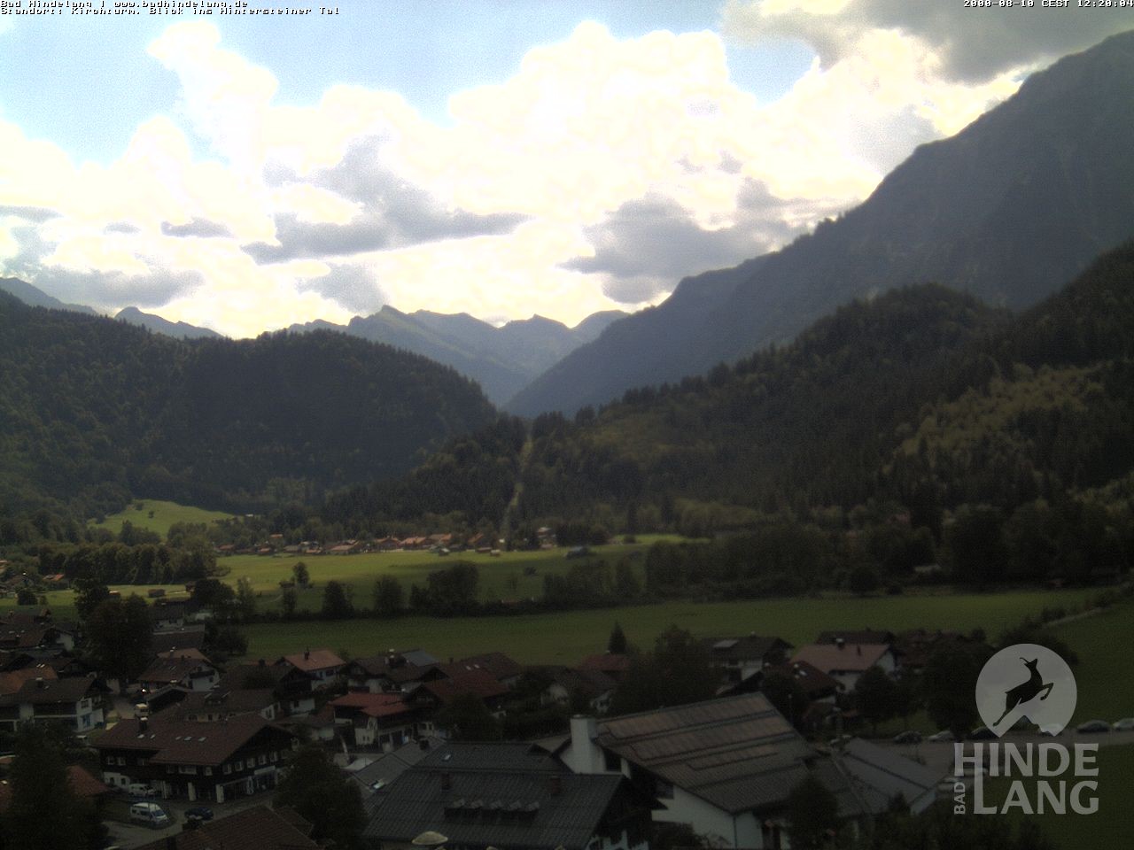 Archiv Foto Webcam Kirchturmblick Richtung Hintersteiner Tal