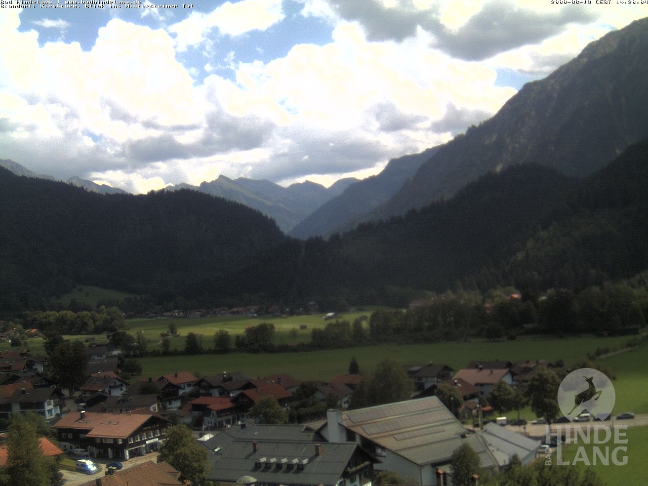 Archiv Foto Webcam Kirchturmblick Richtung Hintersteiner Tal