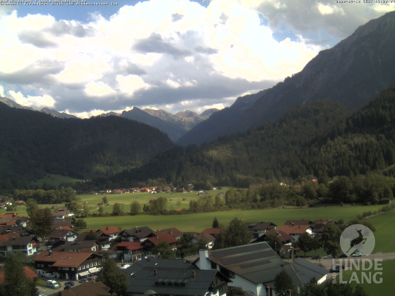 Archiv Foto Webcam Kirchturmblick Richtung Hintersteiner Tal