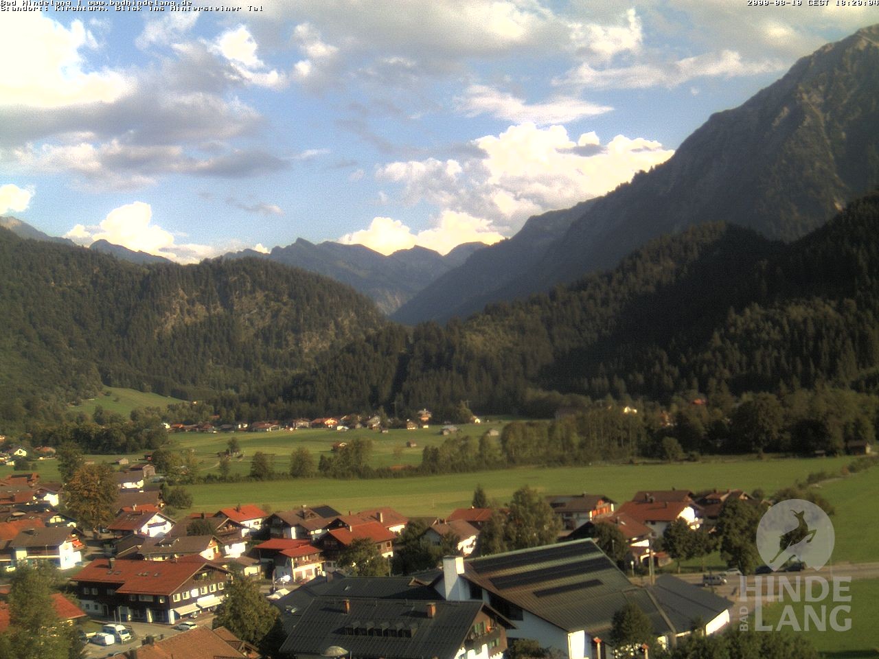 Archiv Foto Webcam Kirchturmblick Richtung Hintersteiner Tal