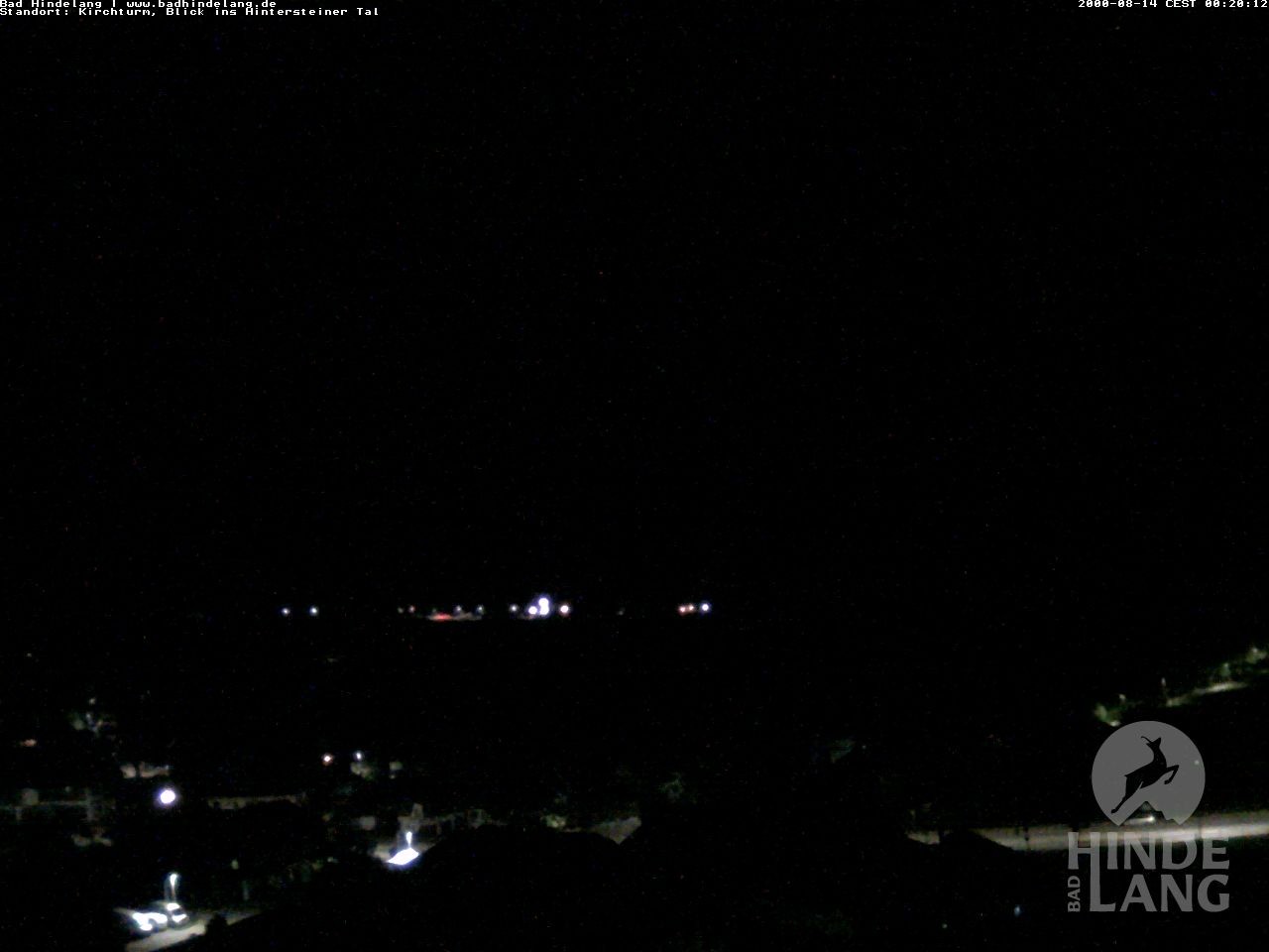 Archiv Foto Webcam Kirchturmblick Richtung Hintersteiner Tal