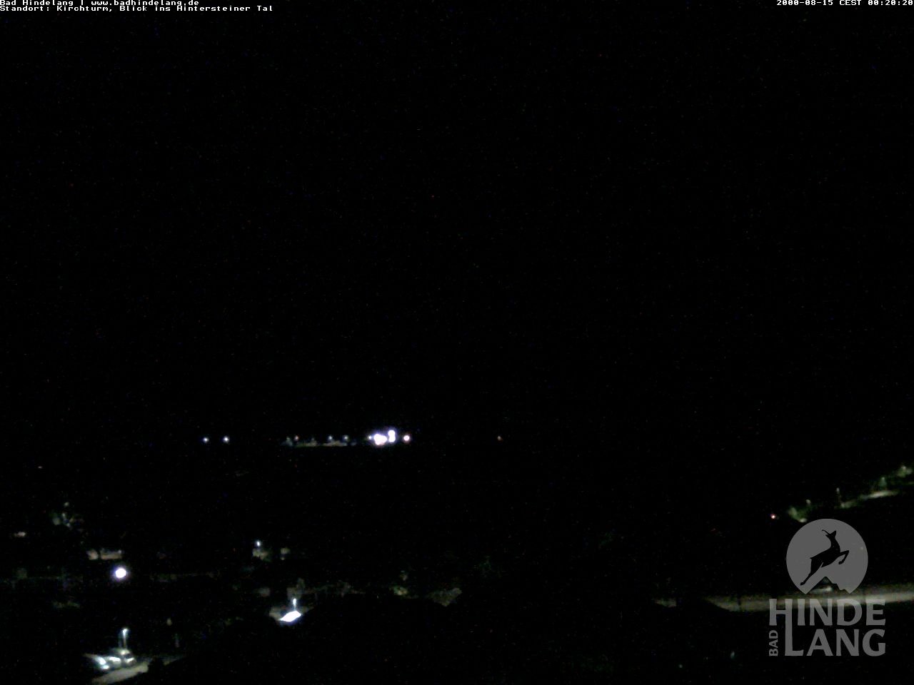 Archiv Foto Webcam Kirchturmblick Richtung Hintersteiner Tal