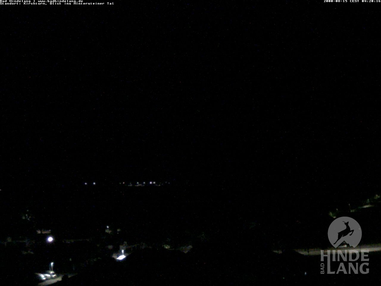 Archiv Foto Webcam Kirchturmblick Richtung Hintersteiner Tal