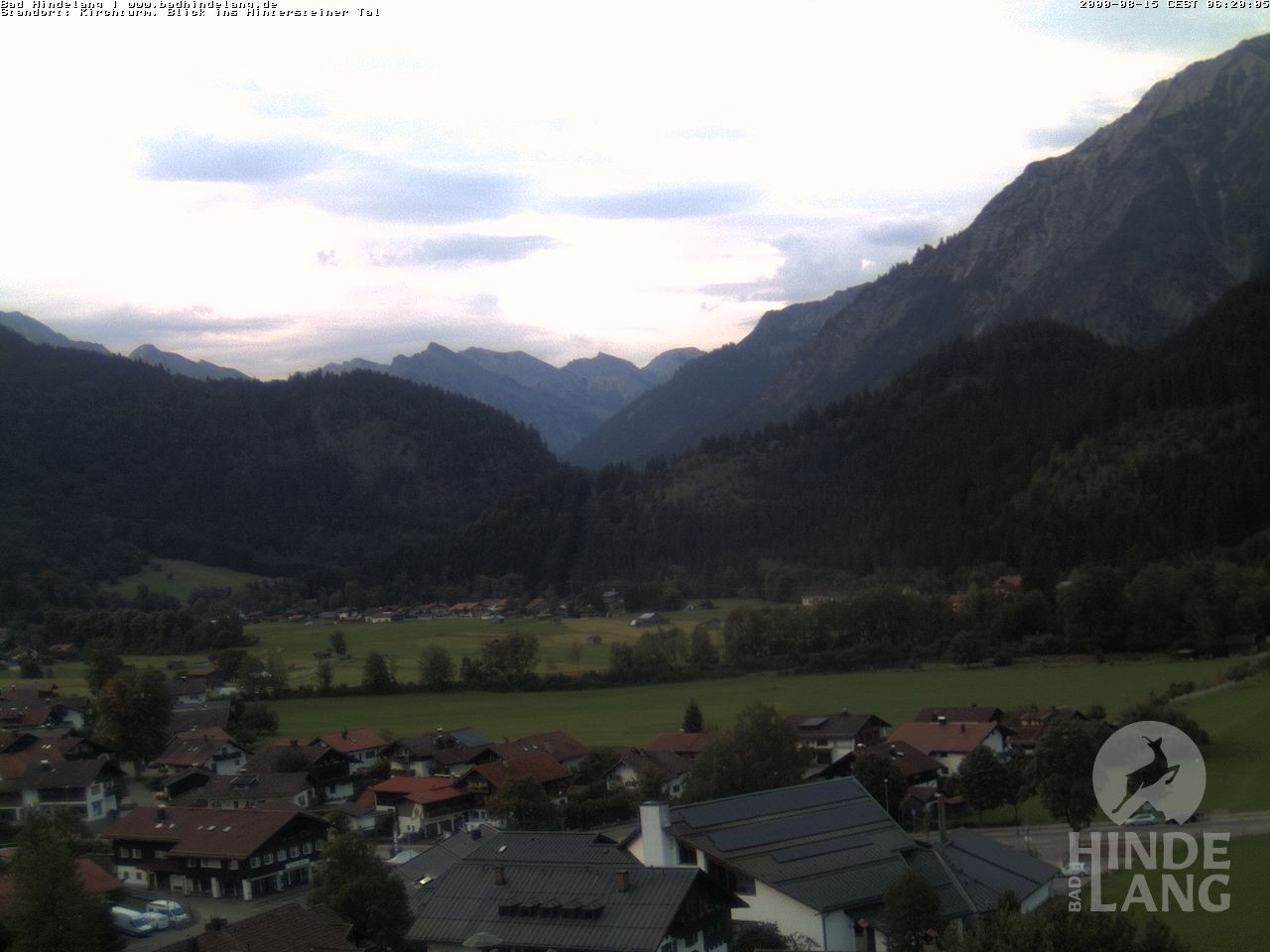 Archiv Foto Webcam Kirchturmblick Richtung Hintersteiner Tal