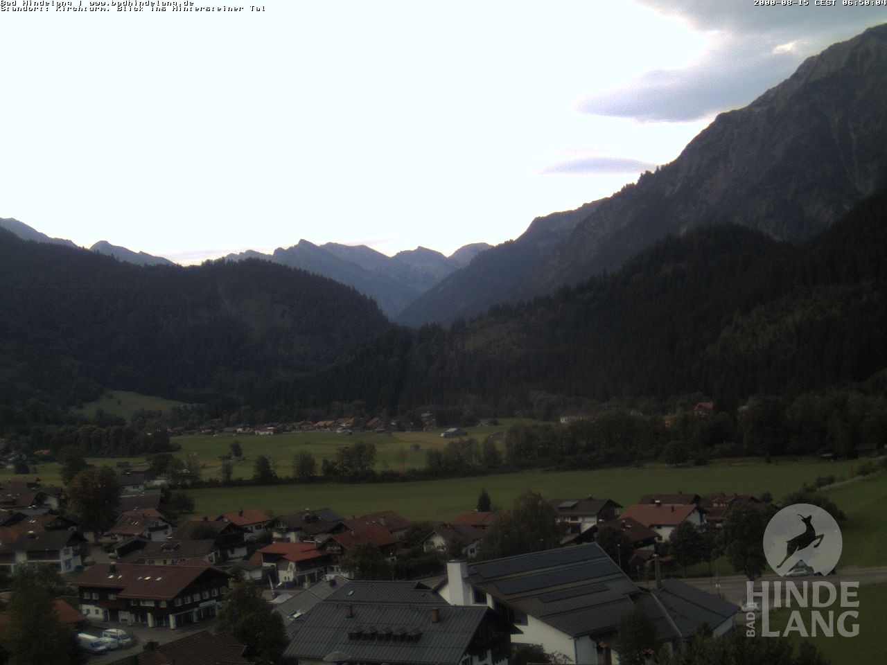 Archiv Foto Webcam Kirchturmblick Richtung Hintersteiner Tal