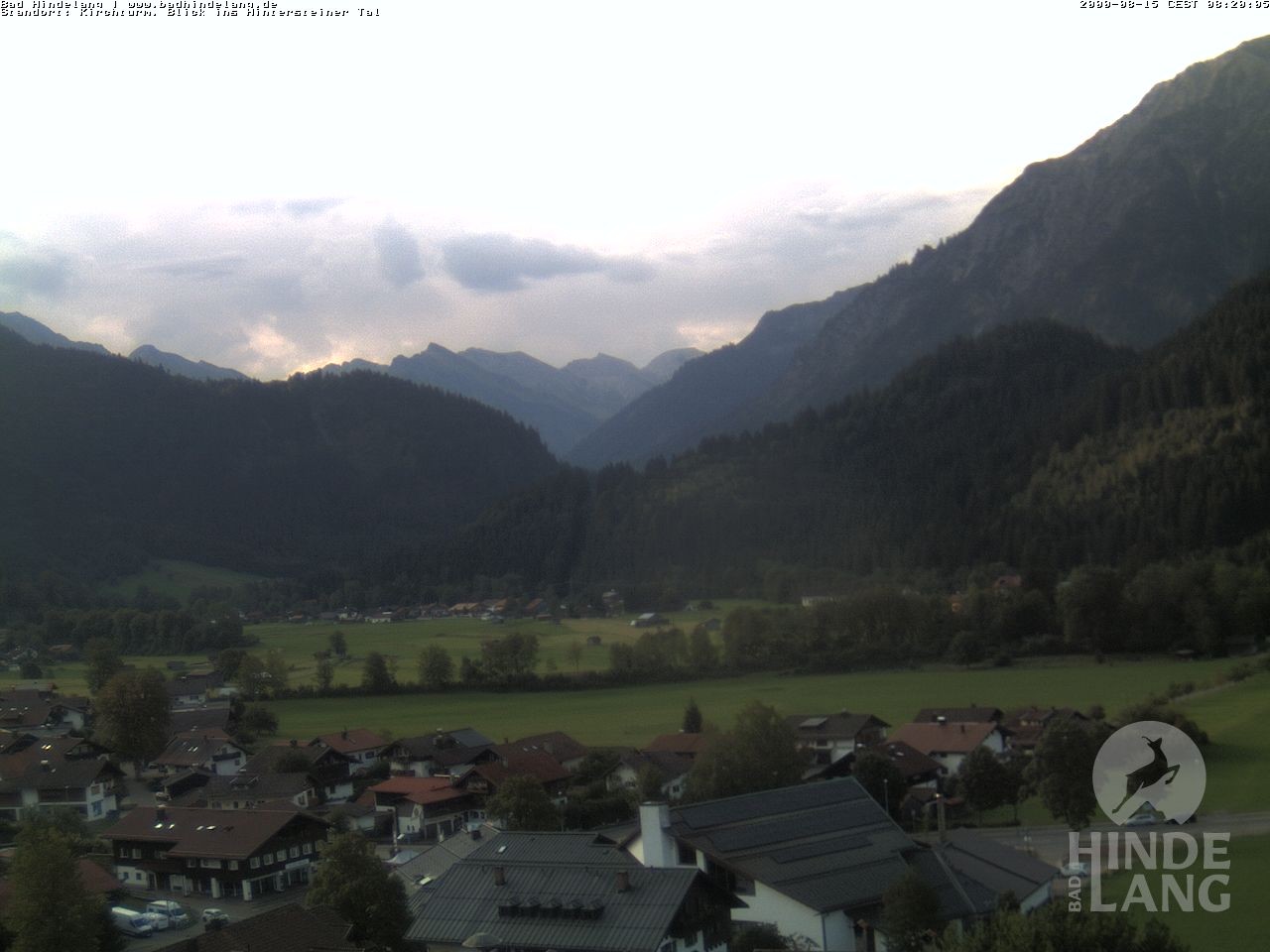 Archiv Foto Webcam Kirchturmblick Richtung Hintersteiner Tal