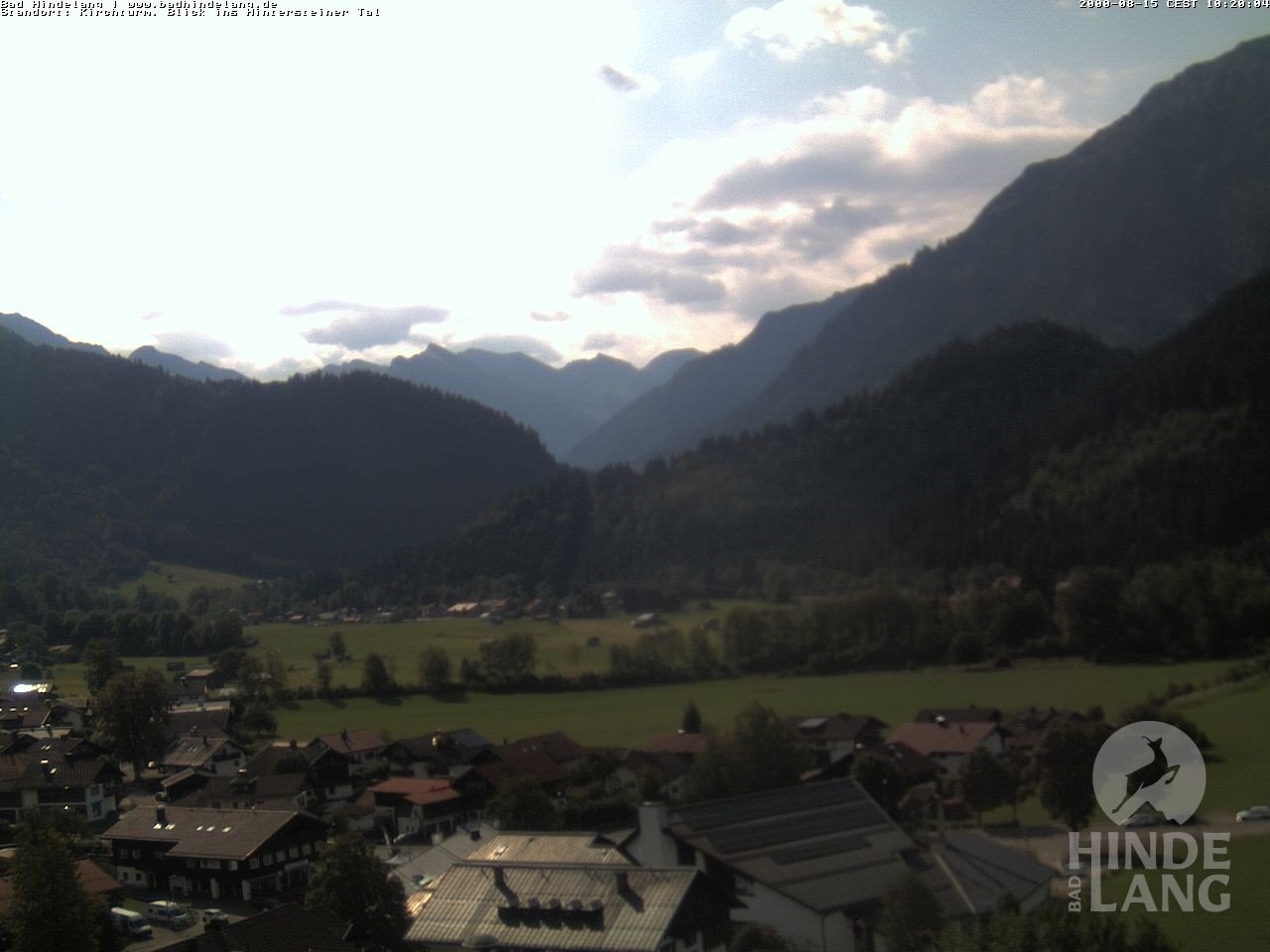 Archiv Foto Webcam Kirchturmblick Richtung Hintersteiner Tal
