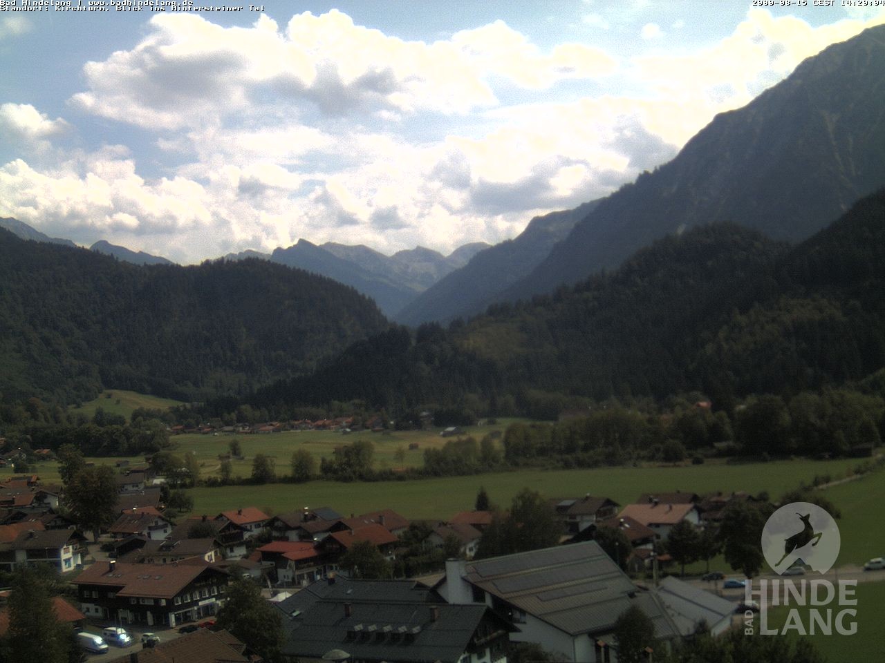 Archiv Foto Webcam Kirchturmblick Richtung Hintersteiner Tal