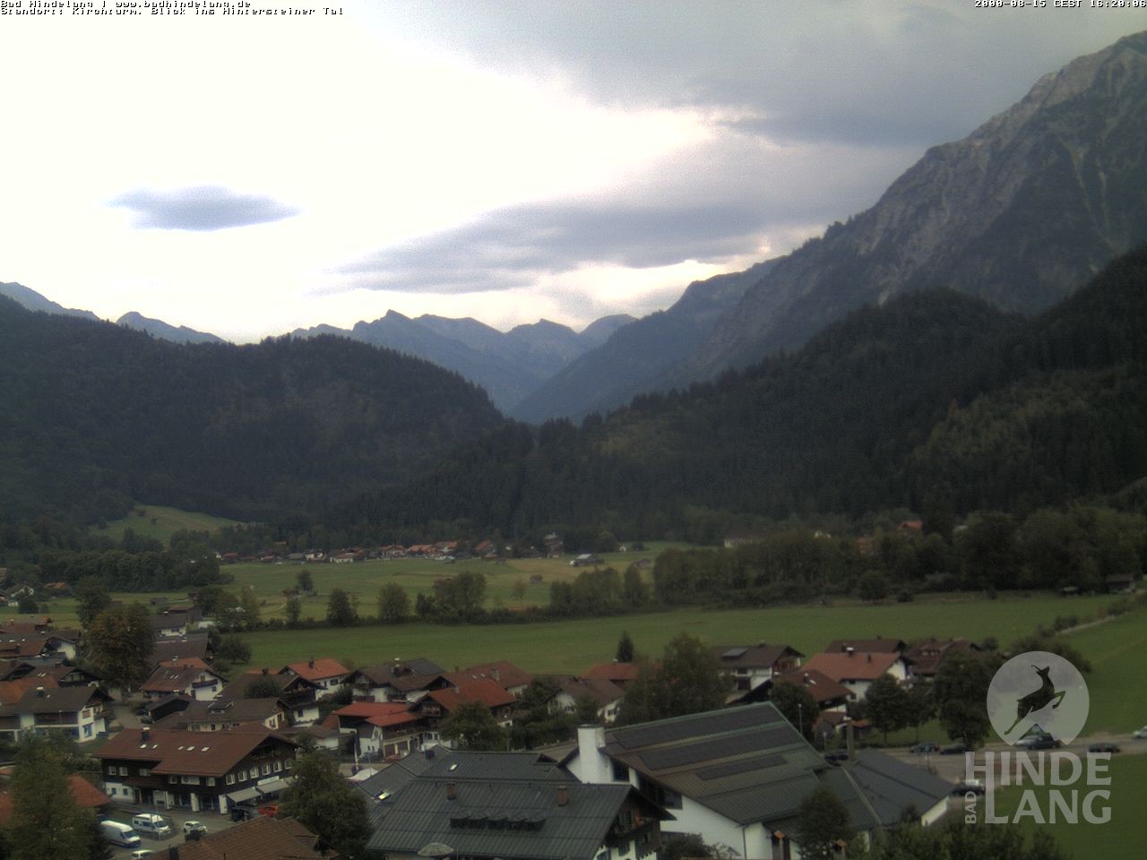 Archiv Foto Webcam Kirchturmblick Richtung Hintersteiner Tal