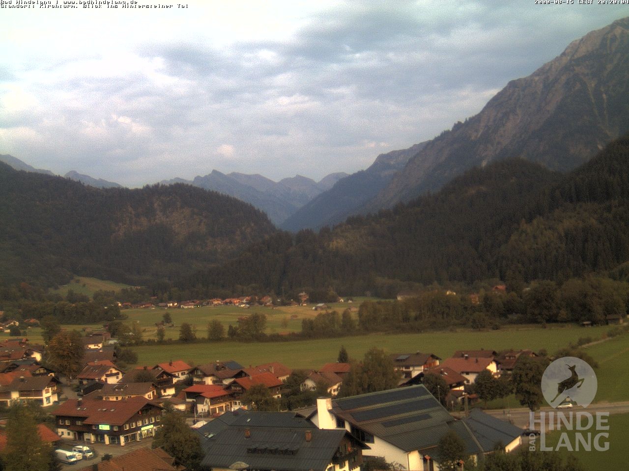 Archiv Foto Webcam Kirchturmblick Richtung Hintersteiner Tal