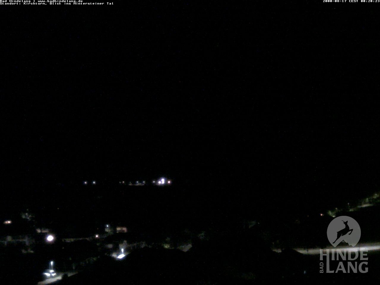 Archiv Foto Webcam Kirchturmblick Richtung Hintersteiner Tal