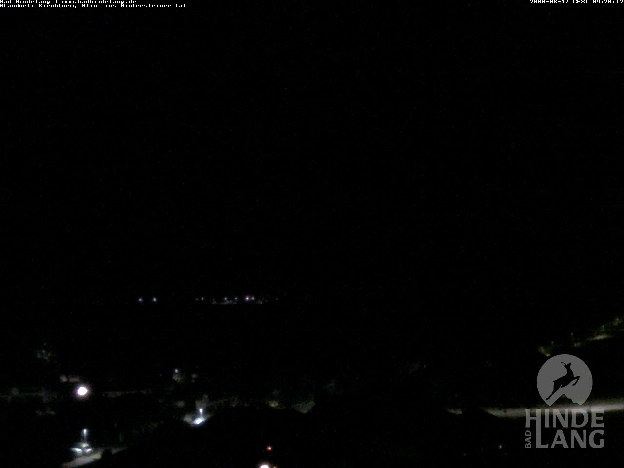 Archiv Foto Webcam Kirchturmblick Richtung Hintersteiner Tal