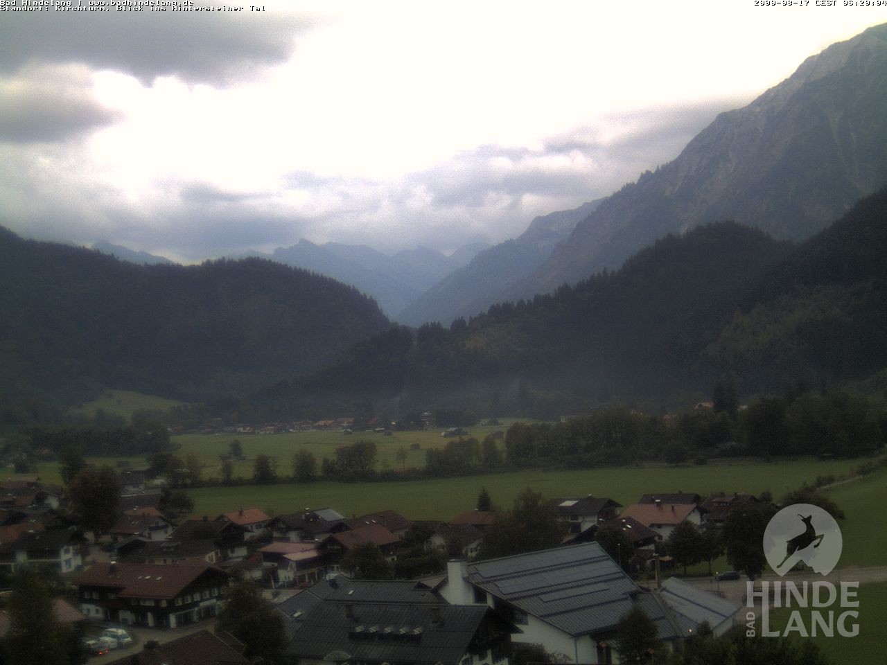 Archiv Foto Webcam Kirchturmblick Richtung Hintersteiner Tal