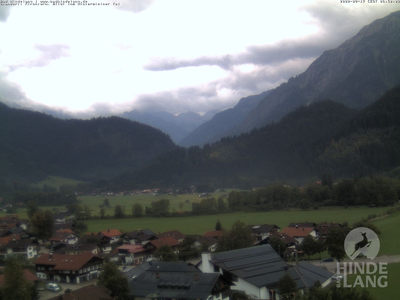 Archiv Foto Webcam Kirchturmblick Richtung Hintersteiner Tal